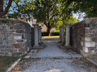 Roman Trail, gate in Roman wall
